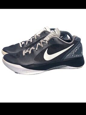 Nike Volley Zoom Hyperspike Volleyball Shoes Womens 9.5 black grey and white